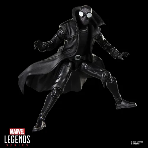 Vista 8 de Marvel Legends Series Spider-Man Noir, Retro Cardback Spider-Man Comics Figura de acción coleccionable de 6 pulgadas (exclusivo de Amazon)