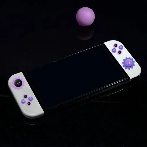 Vista 5 de PERFECTSIGHT Switch - Tapas de botón de silicona Joy Con con agarre para el pulgar, cubierta de joystick compatible con Nintendo SwitchOLEDSwitch