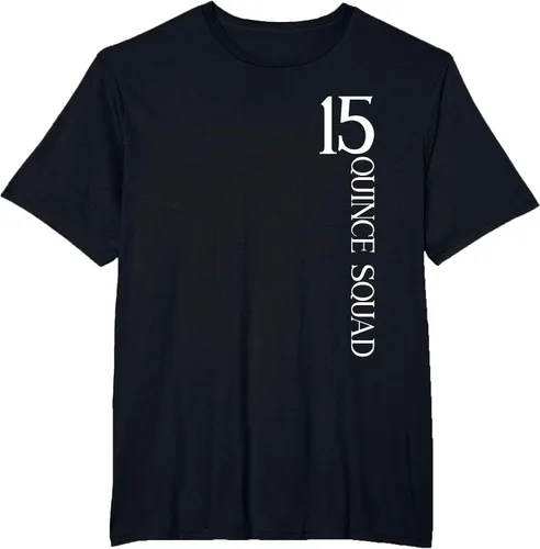 Vista 36 de Quince Squad Quinceanera 15th Birthday - Camiseta de quinceañera para niñas Asphalt Grey