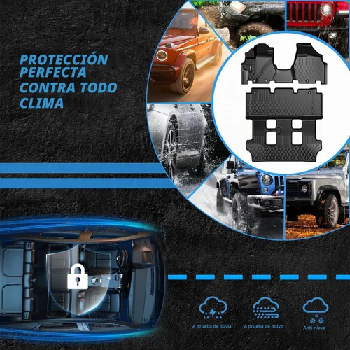 Vista 5 de Nilight Tapetes de piso TPE para Honda Odyssey 2011 2012 2013 2014 2015 2016 2017, para todo tipo de clima, forro de piso personalizado, resistente