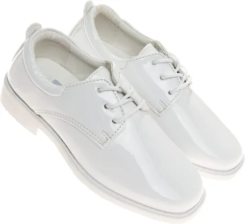 Vista 2 de Josmo Zapatos de vestir para niños Zapatos clásicos Oxford de vestir casuales con cordones Negro (bebéniño pequeño 7-13niño grande 1-6)