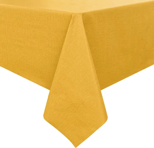 Vista 22 de Romanstile Mantel de PVC 100% impermeable, cuadrado, a prueba de derrames de aceite, resistente a las manchas, manteles de plástico fáciles de Beige