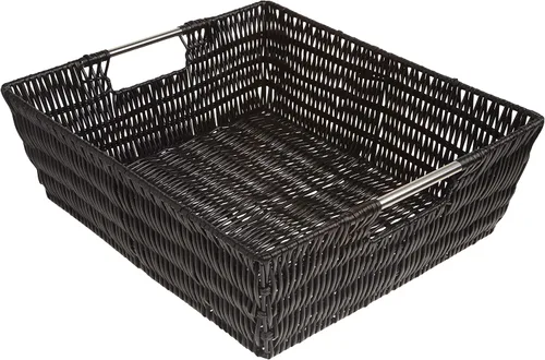 Vista 12 de Whitmor 6500-2712-BLK Rattique Canasta Negra Pequeña para Estante
