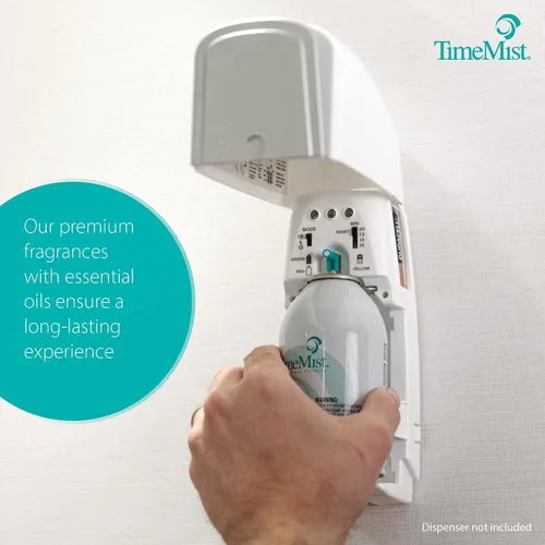 Vista 7 de TimeMist Recambios de ambientador medido de alta calidad, crema de vainilla, 7.1 onzas (caja de 12) - 1042737 - Dura hasta 30 días y neutraliza