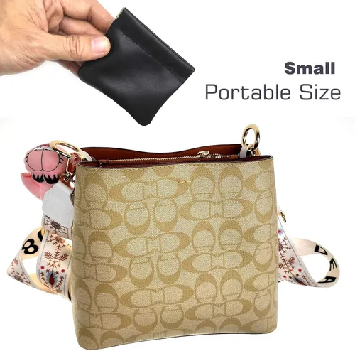 Vista 7 de VOFOON Actualización Mini monedero de cuero para apretar, pequeña bolsa de joyería de cuero, bolsa de viaje de cuero para hombresmujeres, paquete
