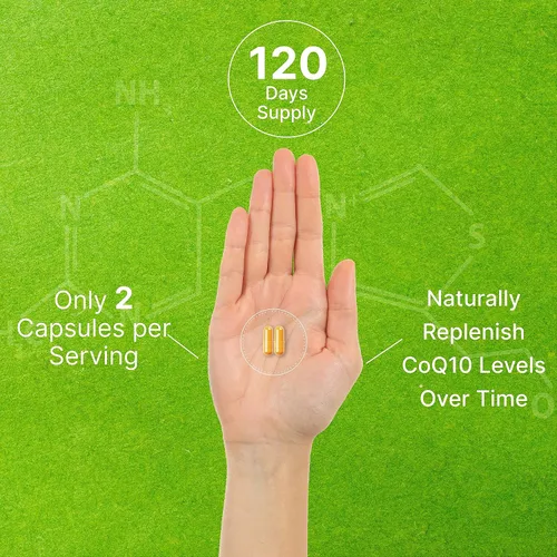 Vista 5 de DEAL SUPPLEMENT CoQ10 200mg con PQQ 200mcg, 240 cápsulas vegetales Complejo de coenzima Q10 biodisponible Apoya la salud del corazón, la energía