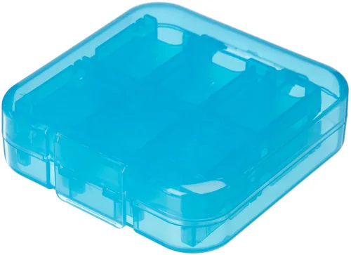 Vista 4 de Tienda Basics Game Storage Case for 24 Nintendo Switch Games - 34 x 34 x 1 Inches Blue