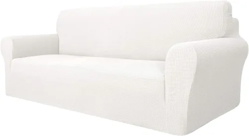 Vista 23 de MAXIJIN Funda elástica para silla con brazos, 1 pieza para sofá o silla de estar, funda antideslizante (31-46 pulgadas), protector de muebles que se