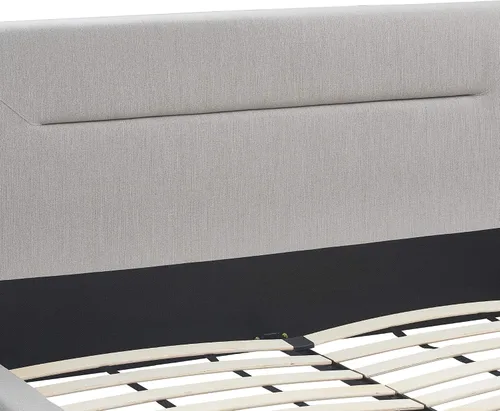 Vista 6 de Serta Sierra Collection - Cama de plataforma tapizada, diseño de perfil bajo, cabecera capitoné, tela texturizada suave, no requiere somier
