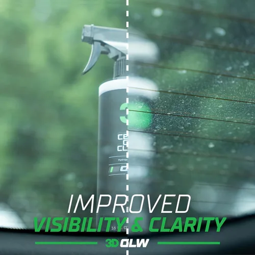 Vista 6 de Limpiador de vidrio cerámico 3D SiO2, Serie GLW Repelente al agua y la lluvia Limpiador de vidrio cerámico protector para todo clima Seguro