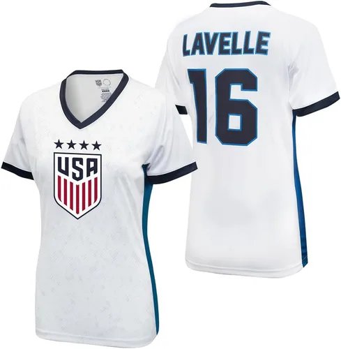Vista 8 de Icon Sports U.S. Women Soccer Game Day Tee - Camiseta Unisex para Adulto de Manga Corta de Poliéster con Licencia Oficial