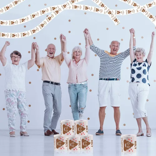 Vista 8 de Papel higiénico de jubilación para hombres y mujeres, regalo divertido para jubilados, regalo novedoso para compañeros de trabajo, decoraciones