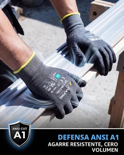 Vista 4 de DULFINE Cooling Safety Work Gloves for Men & Women 12 Pairs Pack