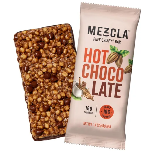 Vista 10 de Barras de proteína crujientes Mezcla, barras de proteína veganas y sin gluten, 10g de proteína, alternativa a los bocados de arroz crujientes
