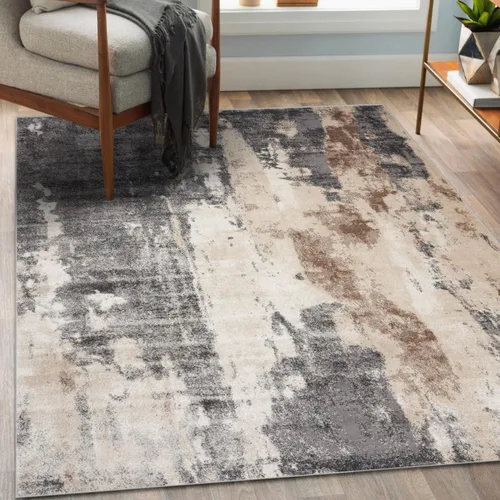 Vista 18 de LUXE WEAVERS Lagos Collection - Alfombra de área abstracta beige de 2x3