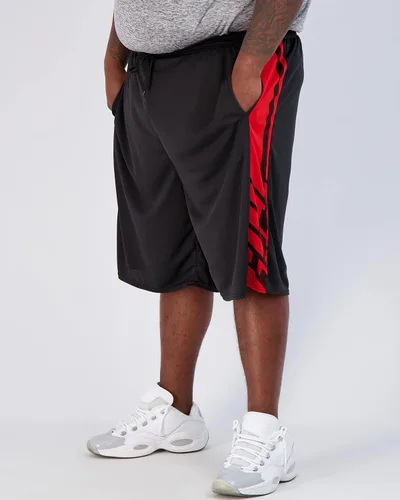 Vista 2 de Real Essentials - Big & Tall - Pantalones cortos deportivos para hombre, con tecnología Dry-Fit y Mesh Active, paquete de 3 unidades (Tallas 3X-5X)