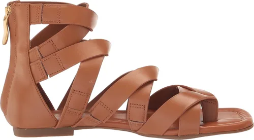 Vista 6 de Aerosoles Sandalias planas Glam para mujer, Bronceado Cuero