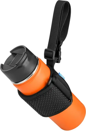Vista 11 de Xxerciz Soporte para botella de agua con correa ajustable para el hombro, universal para botella para caminar, senderismo, camping