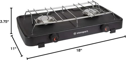 Vista 8 de Stansport Estufa de propano de 2 quemadores