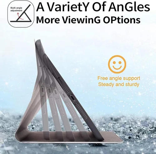 Vista 6 de Funda para Samsung Galaxy Tab S6 Lite de 10.4 pulgadas, versión 2022/2020, ligera, funda inteligente de piel sintética con soporte ajustable