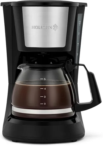 Vista 11 de Holstein Housewares Cafetera personal con taza de viaje de 14 onzas, máquina compacta de un solo toque con filtro reutilizable, apagado automático