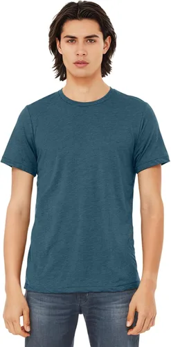 Vista 67 de Bella Canvas 3413c para hombre (1) Triblend verde + (1) Triblend rojo