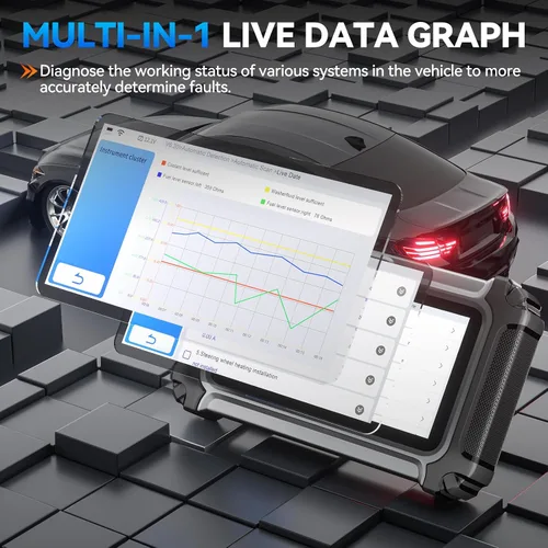 Vista 8 de XTOOL IP500 para escáner BMW OBD2, herramienta de escaneo bidireccional de sistemas completos con ECU C0ding, herramienta de registro de batería