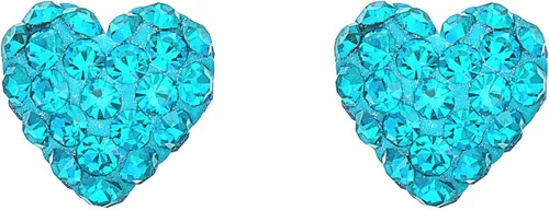 Vista 7 de AVORA Aretes de oro amarillo de 10 quilates de 0.315 in con cristales Swarovski