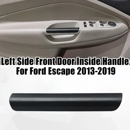 Vista 2 de Jerbor Manija Interior Negra Delantera de Respaldo LH para Puerta Compatible con Ford Escape 2013-2019 Reposabrazos Delantero Tirador Reemplazar