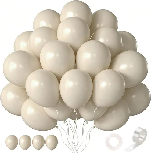 Vista 56 de Globos rosa claro, 125 piezas de diferentes tamaños de 8, 12, 10, 5 pulgadas, kit de arco de globos rosa pálido pastel para princesa, cumpleaños