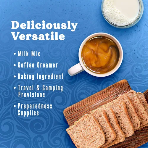 Vista 3 de Swiss Miss Leche seca sin grasa, fortificada con vitaminas A y D, recipiente de 12.98 oz