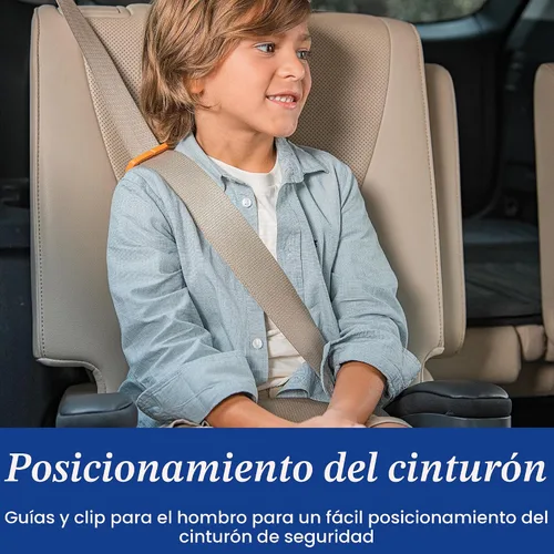 Vista 7 de Chicco GoFit ClearTex Plus Asiento elevador sin espalda, accesorio de ErgoBoost - Acolchado de espuma ultra cómodo, asa de transporte integrada