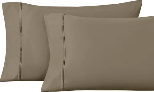 Vista 20 de Superior Juego de fundas de almohada estándar de 1200 hilos, 100% algodón egipcio, suave y transpirable, 2 piezas, color verde azulado