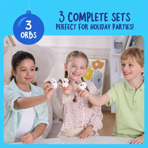Vista 4 de Dan&Darci Kit de fabricación de muñeco de nieve para niños, kits de manualidades para niñas, niños, niños pequeños, niños, niños pequeños