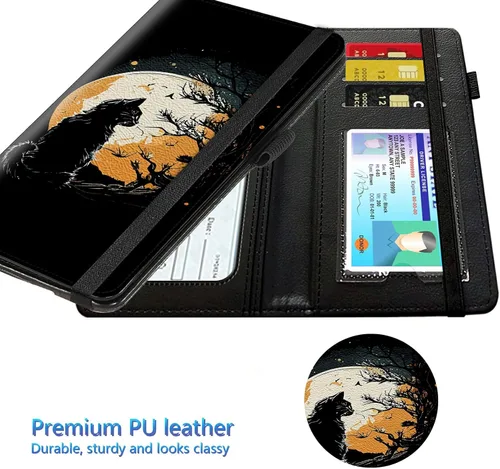 Vista 47 de Funda para chequera para hombres y mujeres, cartera de cuero RFID con ranuras para tarjetas de crédito, soporte de cheques duplicados personales