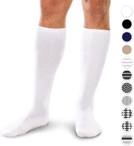 Vista 2 de Core-Spun 15-20mmHg Medical Mild Graduated Knee High Compression Socks