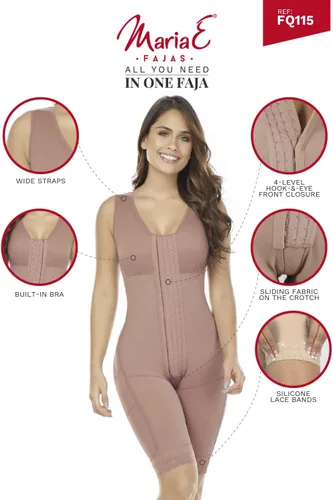 Vista 6 de Fajas moldeadoras de cuerpo completo MARIAE para mujer Fajas Colombianas Postcirugía
