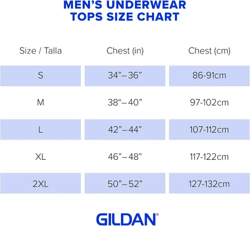 Vista 6 de Gildan Camisetas de cuello redondo, paquete múltiple, estilo G1100, para hombre