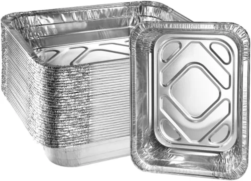 Vista 10 de Green Direct Sartenes desechables de aluminio para mesa de vapor, sin tapas, para cocinar, hornear, paquete de 10