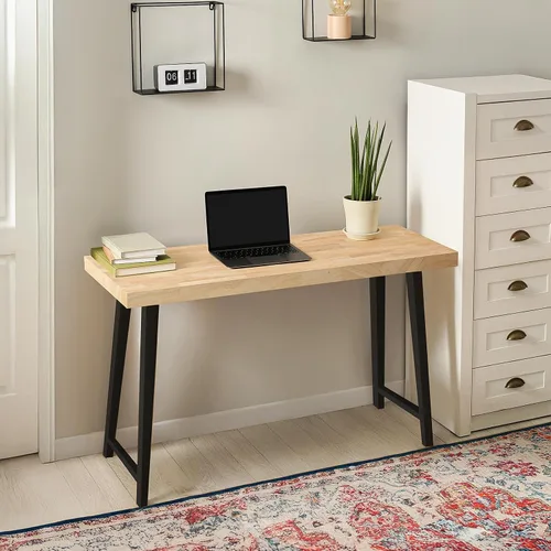 Vista 9 de Bme Hevea Encimera de Bloque de Carnicero de Madera Maciza, Superficie de Mesa de Bloque de Carnicero Sin Terminar para Bricolaje Lavadora
