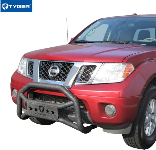 Vista 3 de Tyger Auto TG-GD6N60158 Protector de parachoques delantero compatible con Nissan Frontier 2005-2021 Negro texturizado Montaje ligero Bull Bar