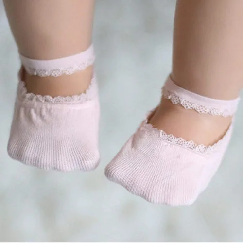 Vista 6 de Calcetines antideslizantes para bebé niña