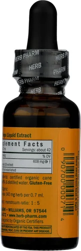 Vista 2 de Herb Pharm Extracto líquido de lúpulo orgánico certificado para calmar el apoyo del sistema nervioso, 1 onza*