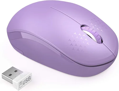Vista 20 de Seenda - Ratón inalámbrico de 2.4G, con nanoreceptor USB, clic silencioso para computadora, portátil, PC, tableta, Mac - Negro