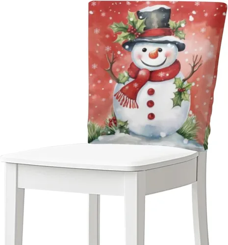 Vista 10 de Fundas para sillas de comedor, diseño de lazo de Navidad, para sala de Navidad, cocina, fiesta, boda, hotel, hogar