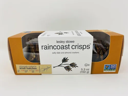 Vista 4 de Raincoast Crisps Crackers - Paquete variado de galletas crujientes de Lesley Stowe – Cranberry Crisps & Avellana, Dátiles Salados y Almendra, Higo