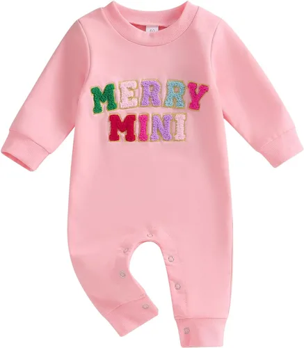Vista 50 de FYBITBO Ropa de bebé niño niña Santa manga larga mono mameluco recién nacido primera Navidad traje de una pieza