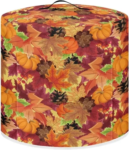 Vista 9 de Gomyblomy Funda para freidora de aire para árbol de Navidad, protector lavable para olla de arroz con asa y bolsillo, elegante y duradera, cubierta