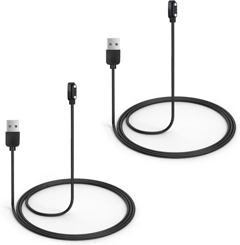 Vista 6 de Cargador de repuesto para collar de ladrido DINJOO, cable de carga magnético para collar de choque de perro, negro