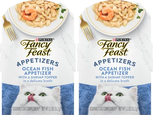 Vista 9 de Purina Fancy Feast Aperitivos Lamibles Sin Granos Complemento de Comida Húmeda para Gatos Aperitivo de Pescado Oceánico con Complemento de Comida